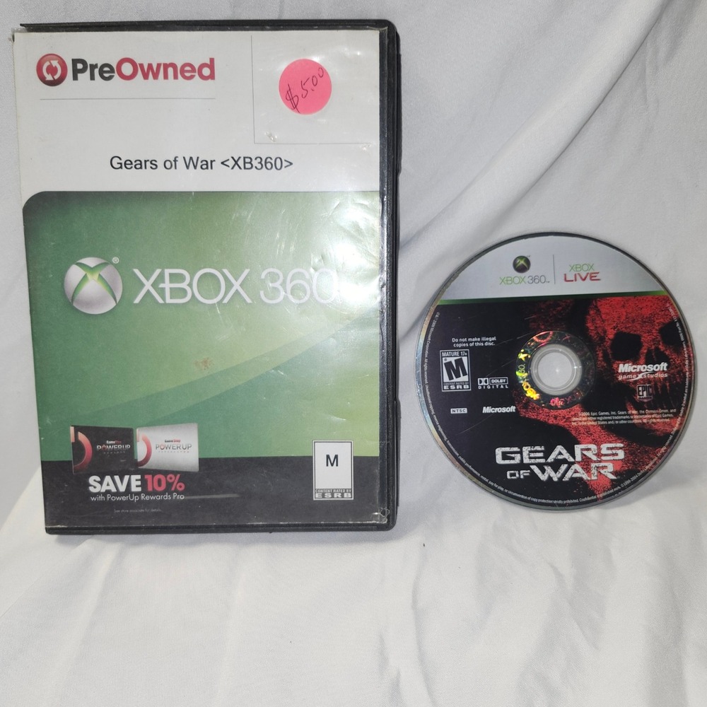 Gears of War Microsoft Xbox 360 Video Game Epic Games Tactical Shooter M Rating